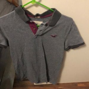 Hollister Gray Polo Shirt